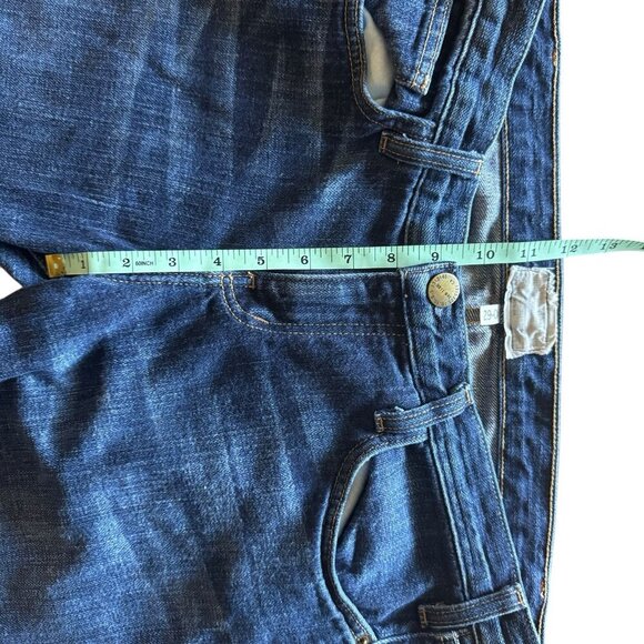 Current/Elliott The Roller Pacific Cropped Cutoff Jean Distressed Blue Size 29 - Picture 8 of 9